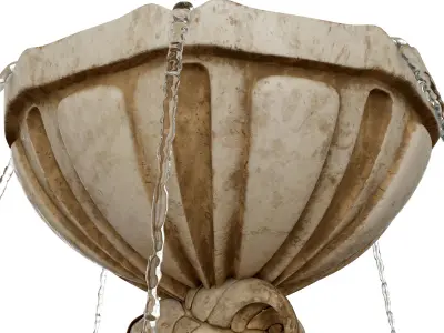 Girl Statue Fountain - Water Feature 3D model