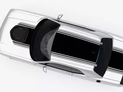 Dodge Challenger 392 HEMI Scat Pack Shaker Low-poly 3D model