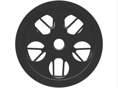 BBS Style 127 164 RIMS FOR HOTWHEELS 3D print model 3D print model