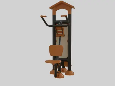 Playground Sport Equipment - 04 Low-poly 3D model