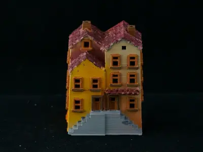 Medieval House 29 3D print model 3D model