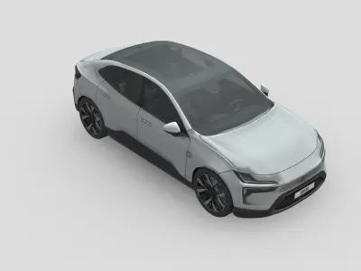 Polestar 4 Low-poly 3D model