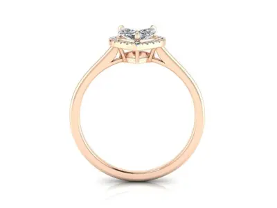 Heart Engagment Jewelry Ring 2 3D print model