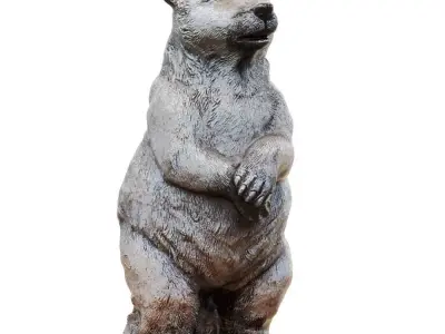 Garden bear figurine 3D model