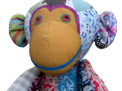 Toy Monkey Low-poly 3D model