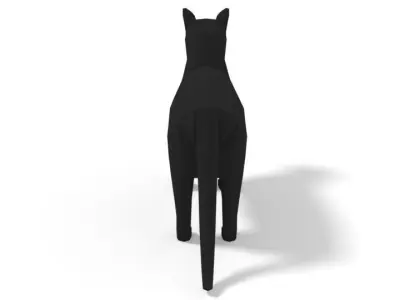 Low Poly Cartoon Cat Low-poly 3D model purchase