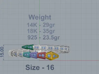 Bvlgari Bracelet  3D print model