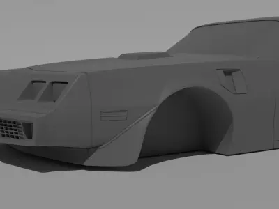 1980 Pontiac Trans Am 3D print model