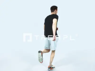Virtue 02C Running Jogging Football Sports Man Low-poly 3D model
