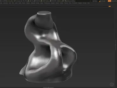 Modern Abstract Decorative sculpture 3d print model 38 3D print model