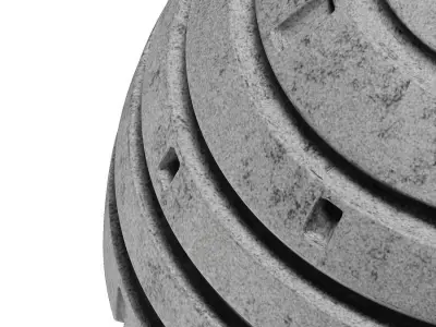 Concrete Dome Structure 3D model