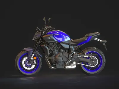 Base model Yamaha MT 07 2025 3D model
