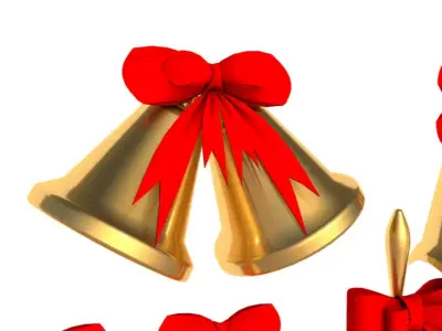 Cristmas Bell collection 3D model
