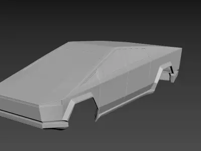 Tesla CyberTruck 3D print model