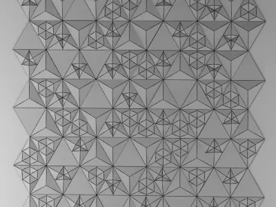 Triangular wall 3D model