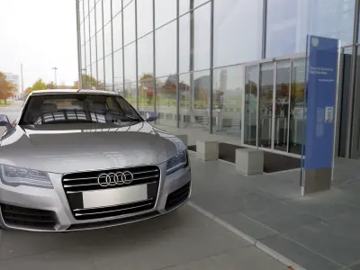 Audi A7 sports sedan Low-poly 3D model