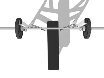 Bench Press Bench 3D model