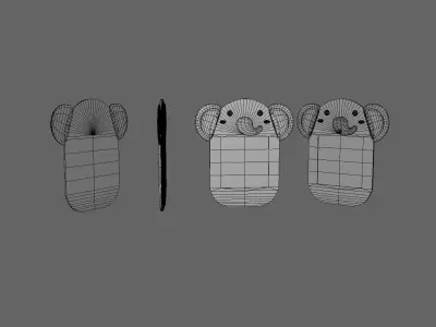 Elephant Frames Low-poly 3D model