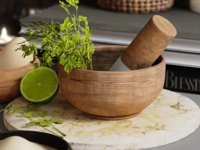 kitchen accessories 01 3D model