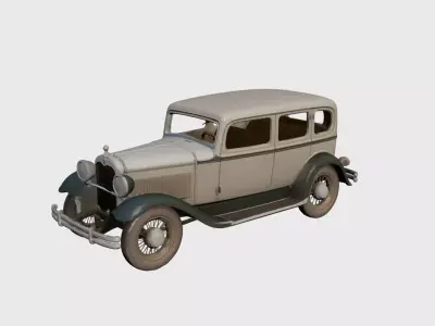 1920s Vintage Sedan Early Vintage 3D model 3D model
