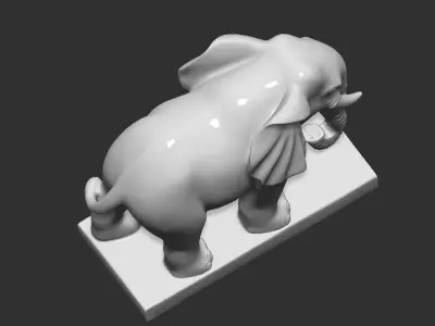 elephant 3D print model