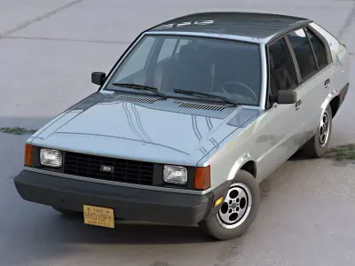 Hyundai Pony Canada 1985 3D model