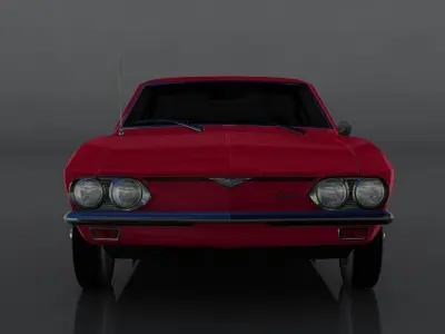 Chevrolet Corvair Monza Low-poly 3D model