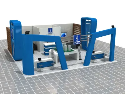 Company Exhibition Stand 04 3D model