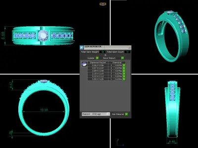 Man Wedding Ring 280 3D print model