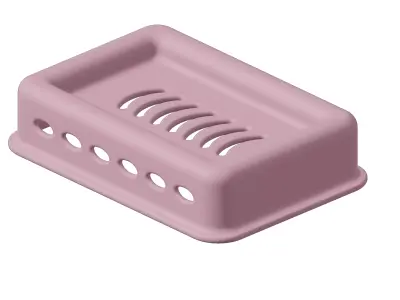 Plastic Exquisite Soap Holder 3D model