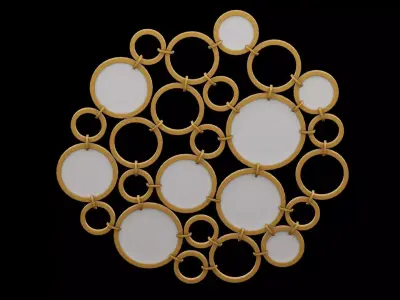 Geometrical Furniture Design Low-poly 3D model