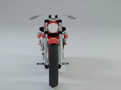 motorcycle model simple 3D model