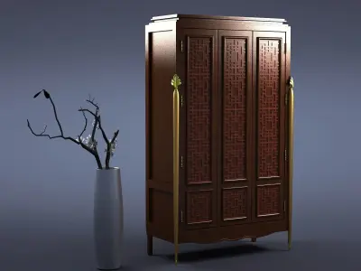 cabinet cabinet wardrobe sofa bed table bookshelve 3D model