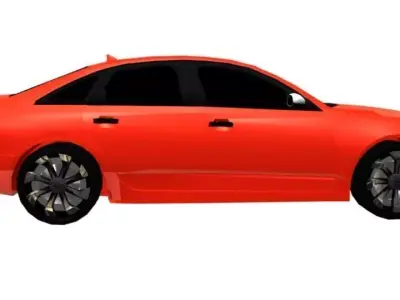 Audi A6 Low-poly 3D model purchase