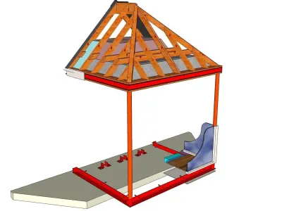 Balcony to Sun Room Upgrade detail 3D model