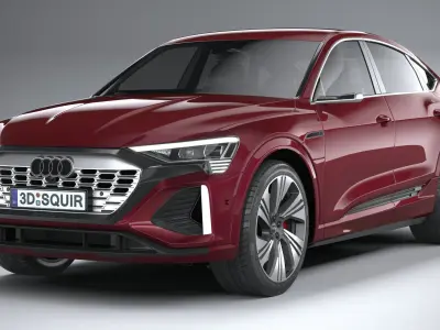 Audi Q8 SLine E-Tron Sportback 2024 3D model