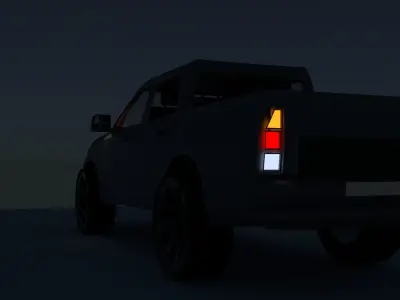 Grey PickUp 3D model