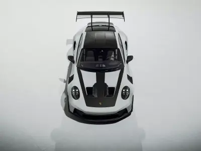 2023 Porsche GT3 RS weissach 3D model
