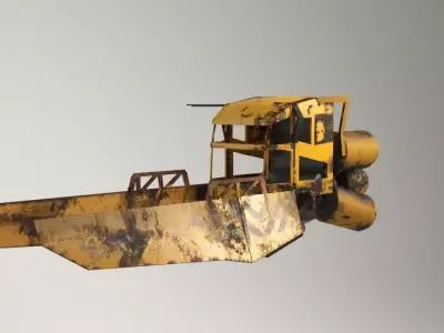 scifi vehicle junk Low-poly 3D model