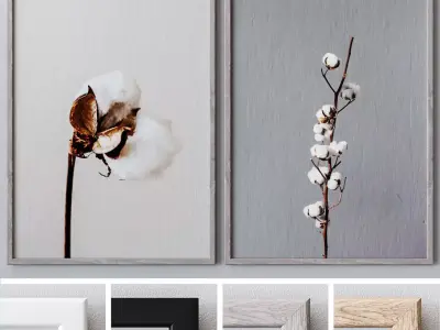 Set of large wall paintings  570 3D model
