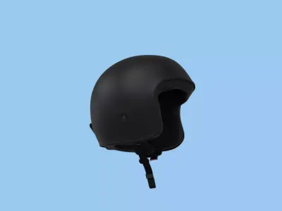 Moped helmet 3d model 3D model