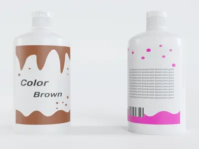 Paint Bottle Colors 3D model