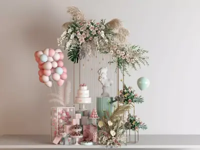 Floristry Fine art display 3D model