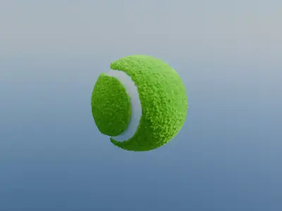 Tennis Ball Free low-poly 3D model
