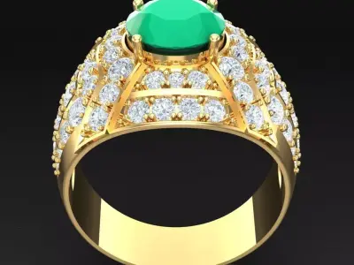 Luxury Men Rings Designs 6MR024 3D print model
