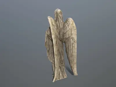 Angel Statue 2 Low-poly 3D model