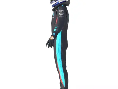 F1 Williams Suit 2023 3D model