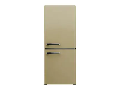 Retro Vintage Fridge Exterior Free 3D model