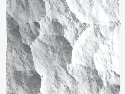 78-RockPanel piece of paper on wall 3D model