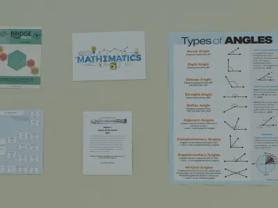 Math Posters Free low-poly 3D model